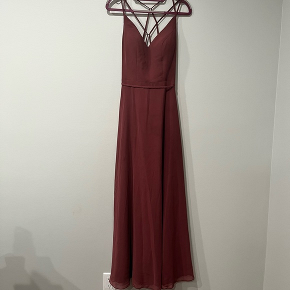 Sorella Vita Bridesmaid Dress in Sangria, Size 10 - Picture 2 of 8